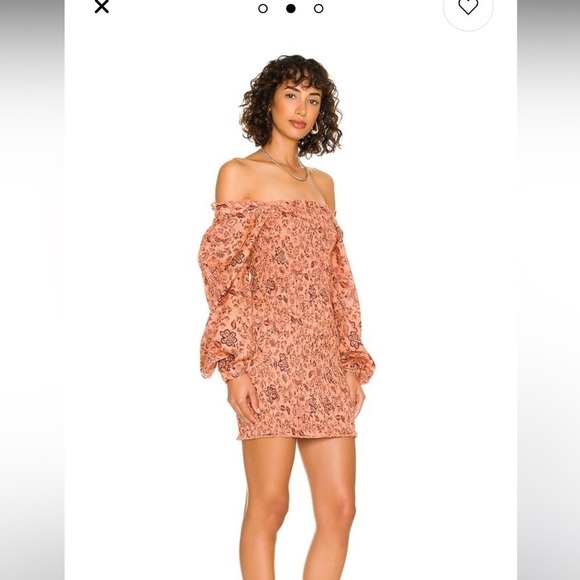 Free People Smock it to Me Mini in Apricot Combo NWT - Picture 4 of 9